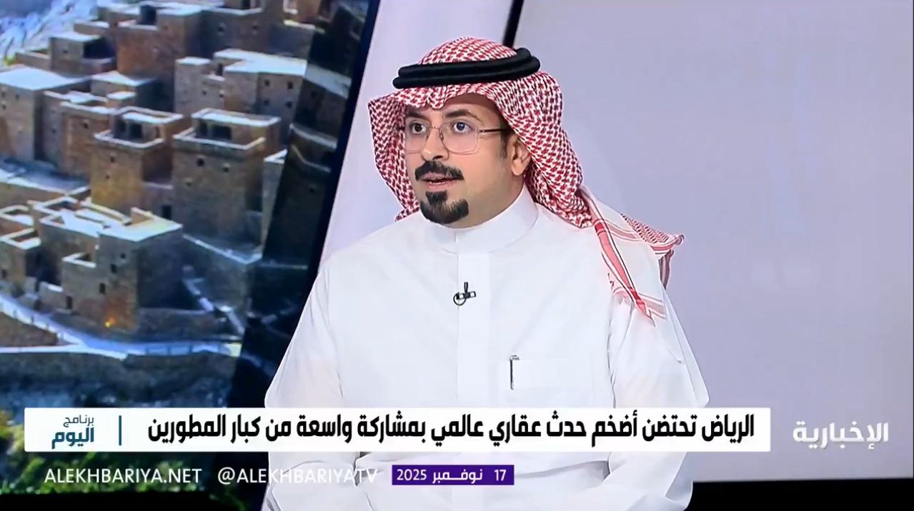 مدير المشاريع المهندس ياسر الحركان عبر لقاء تلفزيوني